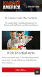 Mobile Screenshot of martialartslauderdale.com